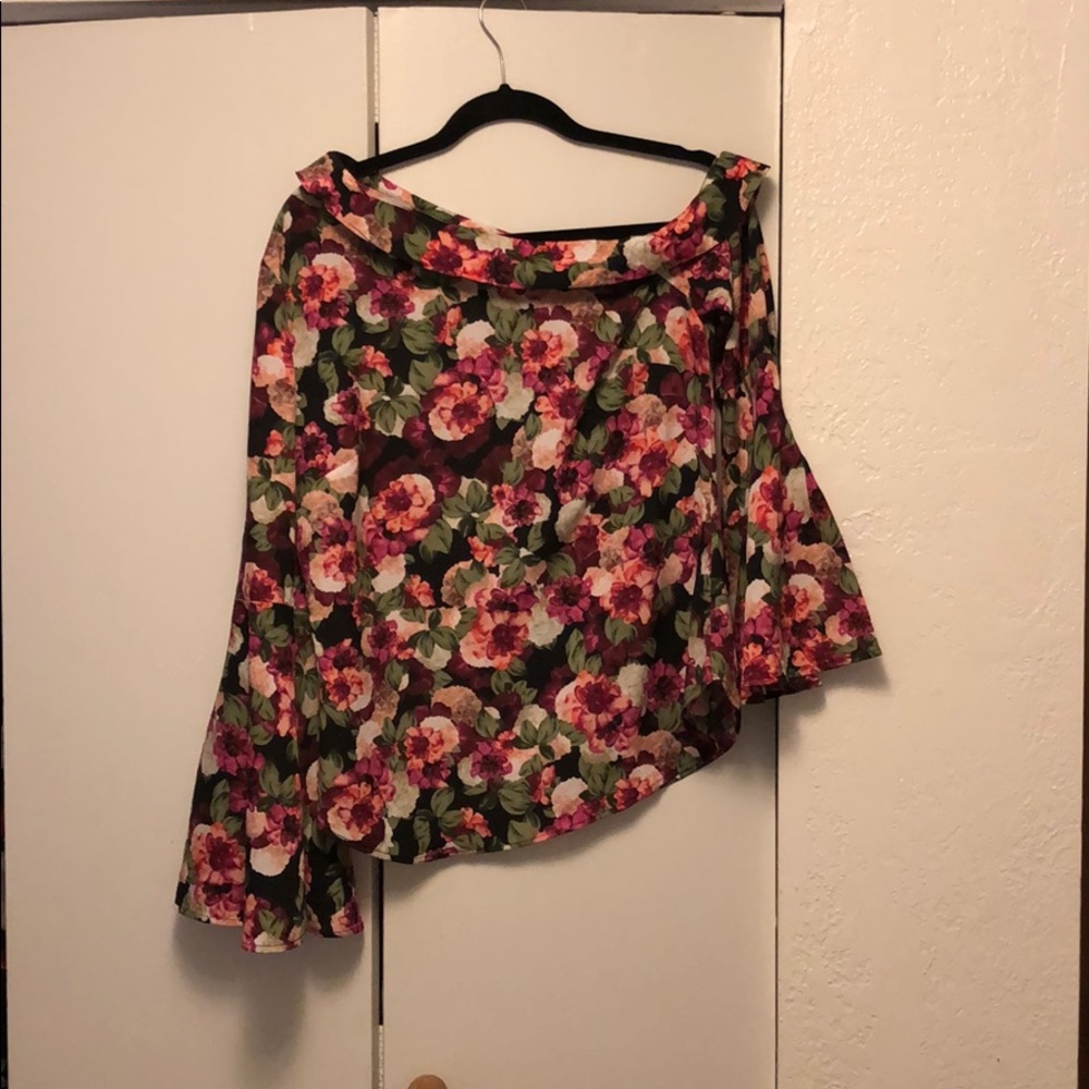Banana Republic floral blouse